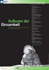 Plakat zur Ringvorlesung "Kulturen der Einsamkeit""