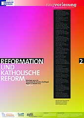 Plakat zur Ringvorlesung "Reformation und Katholische Reform - Teil 2"